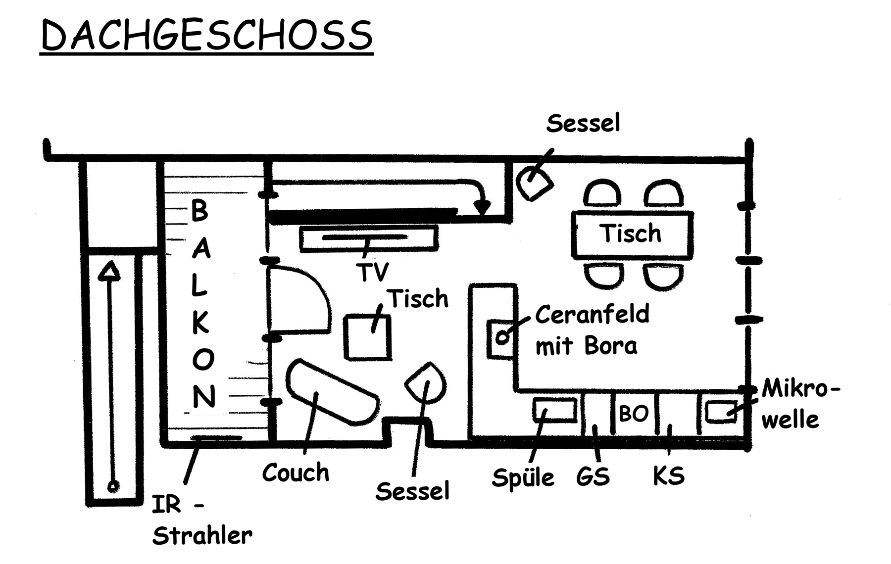 Froschkoje Grundriss DG, Stand 08.2017